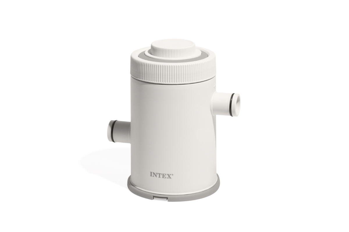 Intex C300 cartridge filter pump on a white background