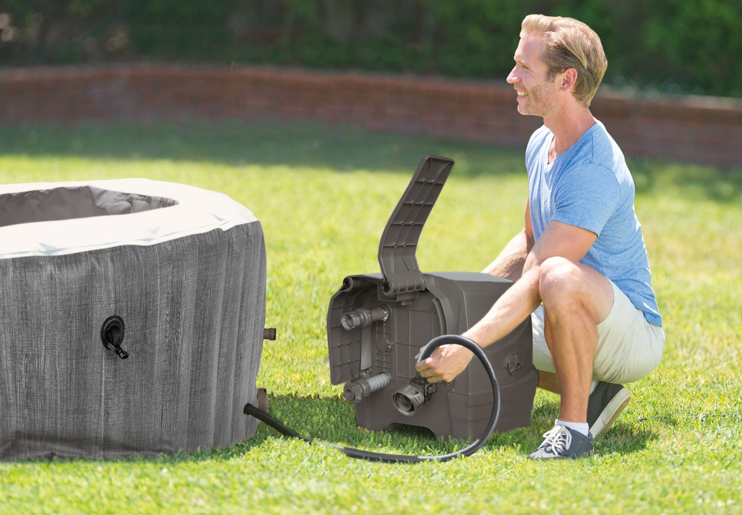 Intex PureSpa Greywood Deluxe
