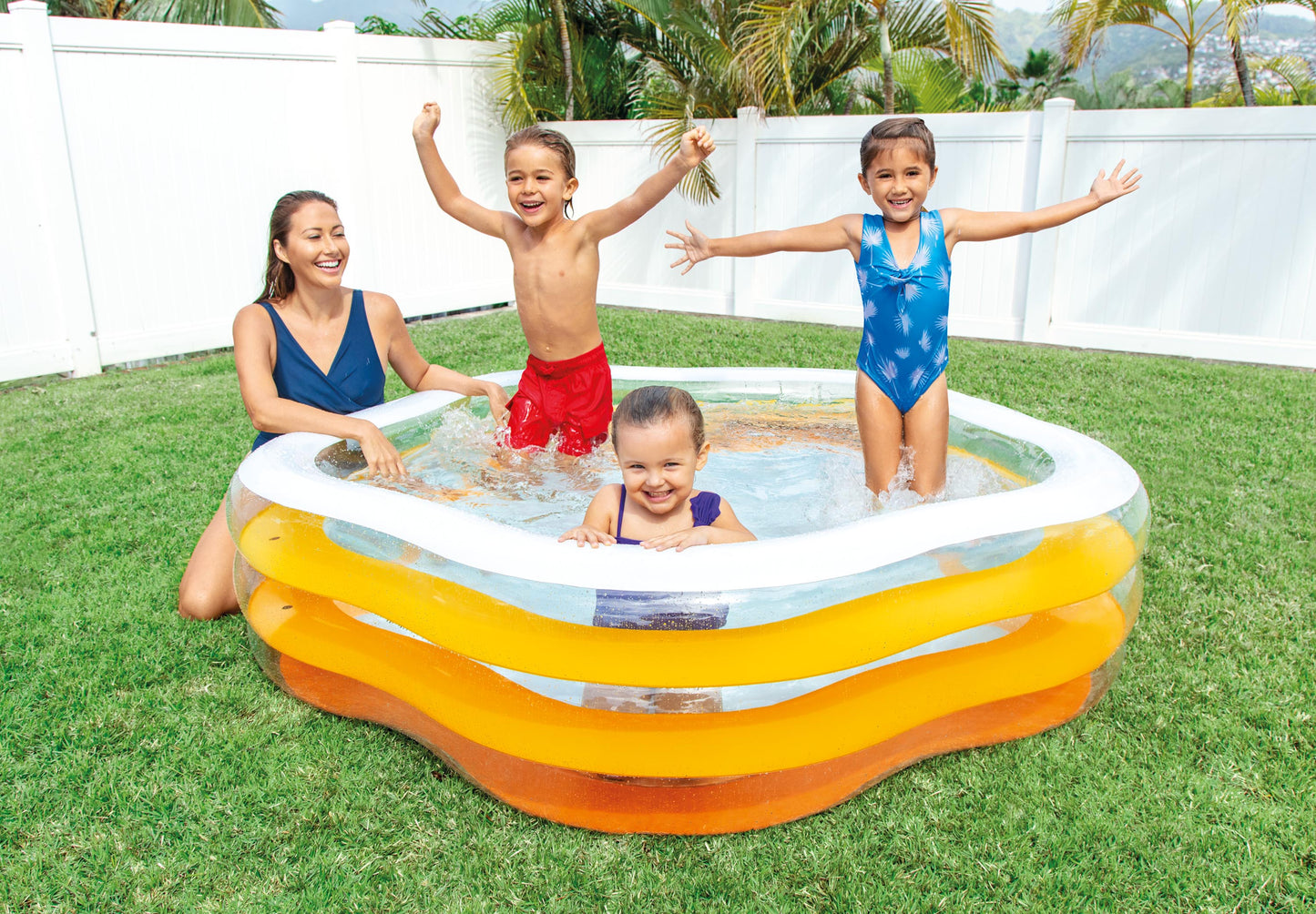 Intex 73" x 71" Summer Colours Swim Center Pool