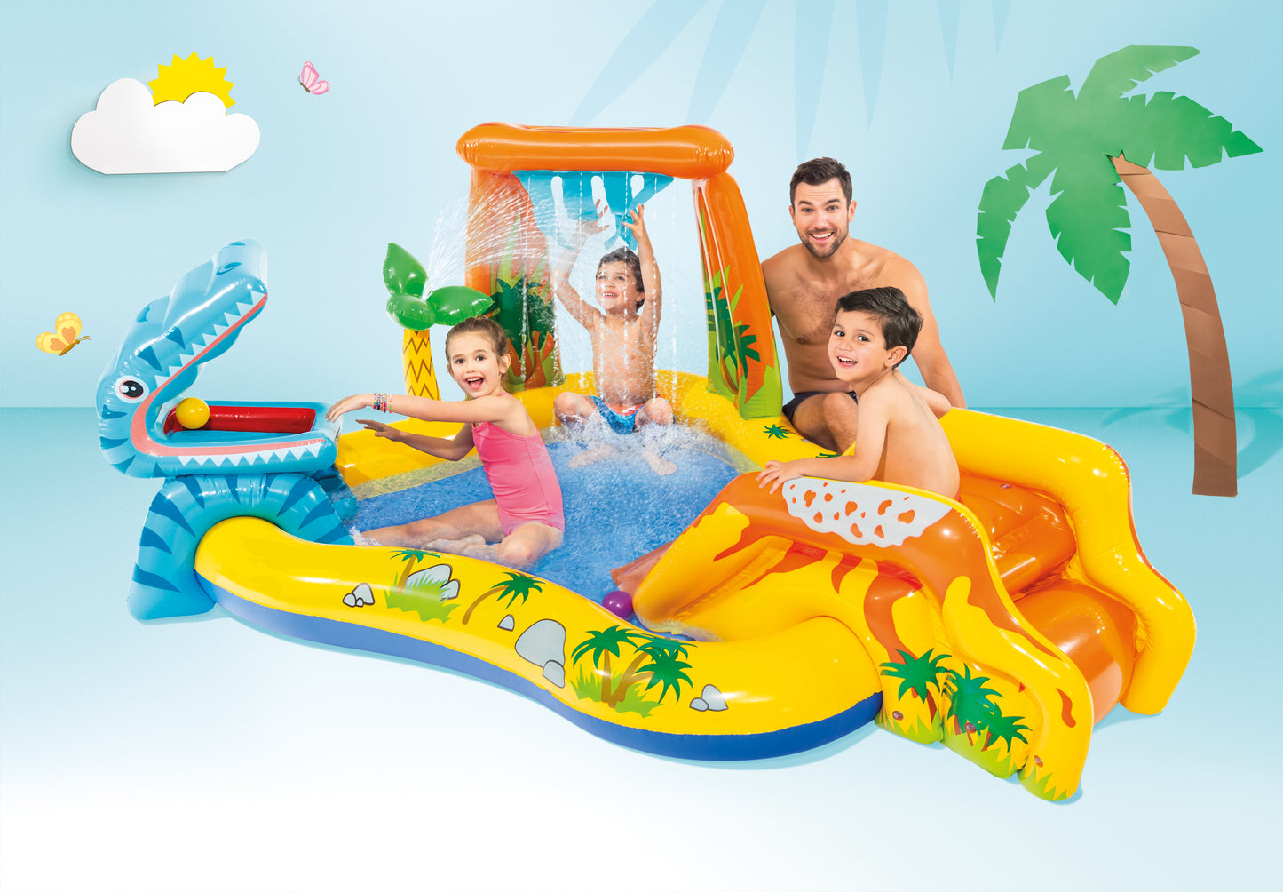 98'' Dinosaur Play Center