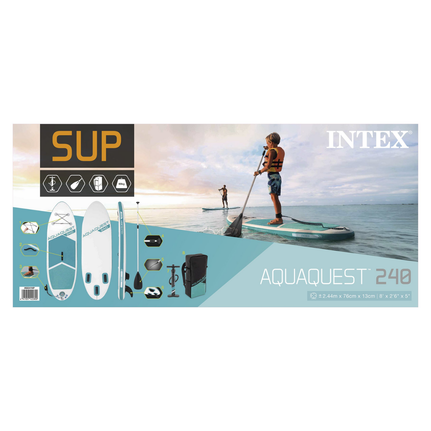 Aqua Quest 240 Youth SUP Paddleboard