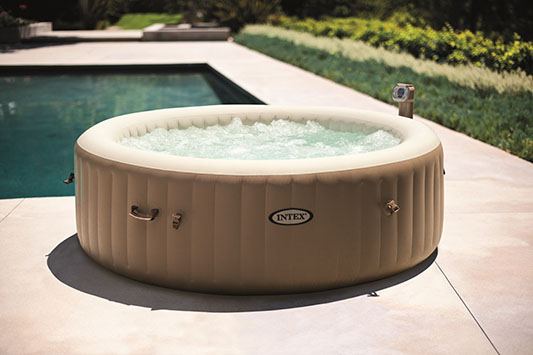 6 Person Round Bubble Spa - Beige | Intex Wetset Pools & Accessories