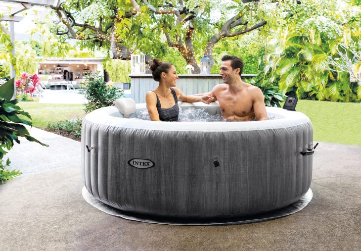 Intex PureSpa Greywood Deluxe 4 Person - Image 4