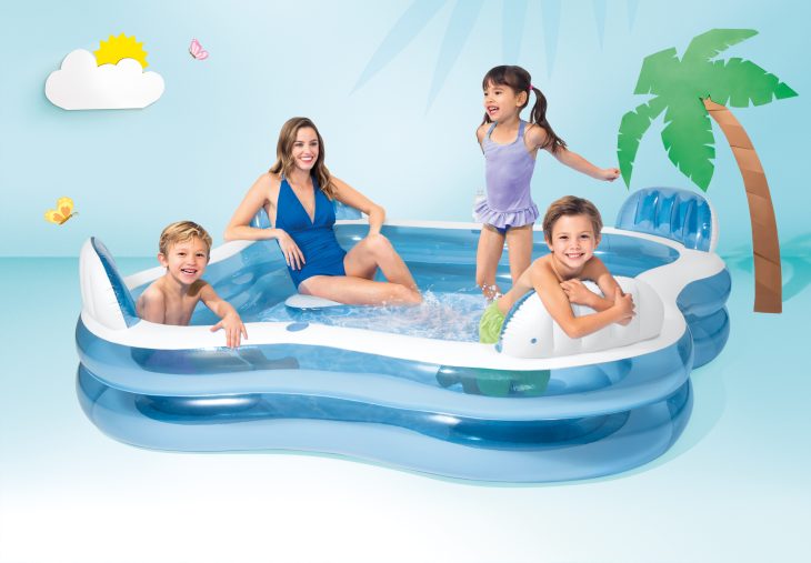 Intex 90 x 90in Swim Centre Family Lounge Pool - Image 5