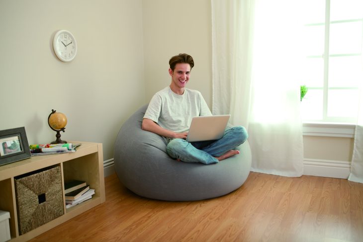 Grey Beanless Bag Chair - Image 2