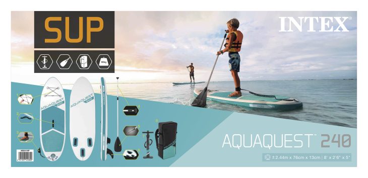 Aqua Quest 240 Youth SUP Paddleboard - Image 2
